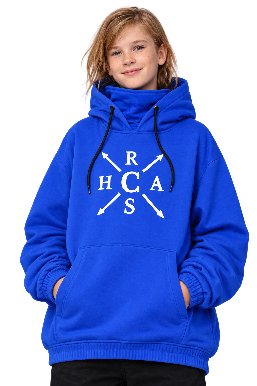 Bluebird Softshell Waterproof Oversized Hoodie – Royal Blue: Youth Crew