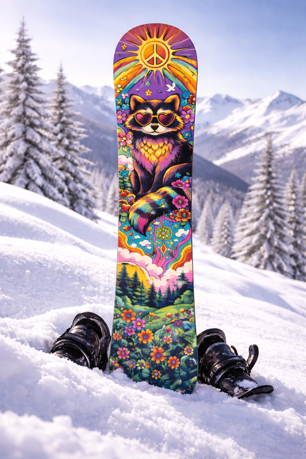 “Cosmic Raccoon” Custom One-Off Snowboard