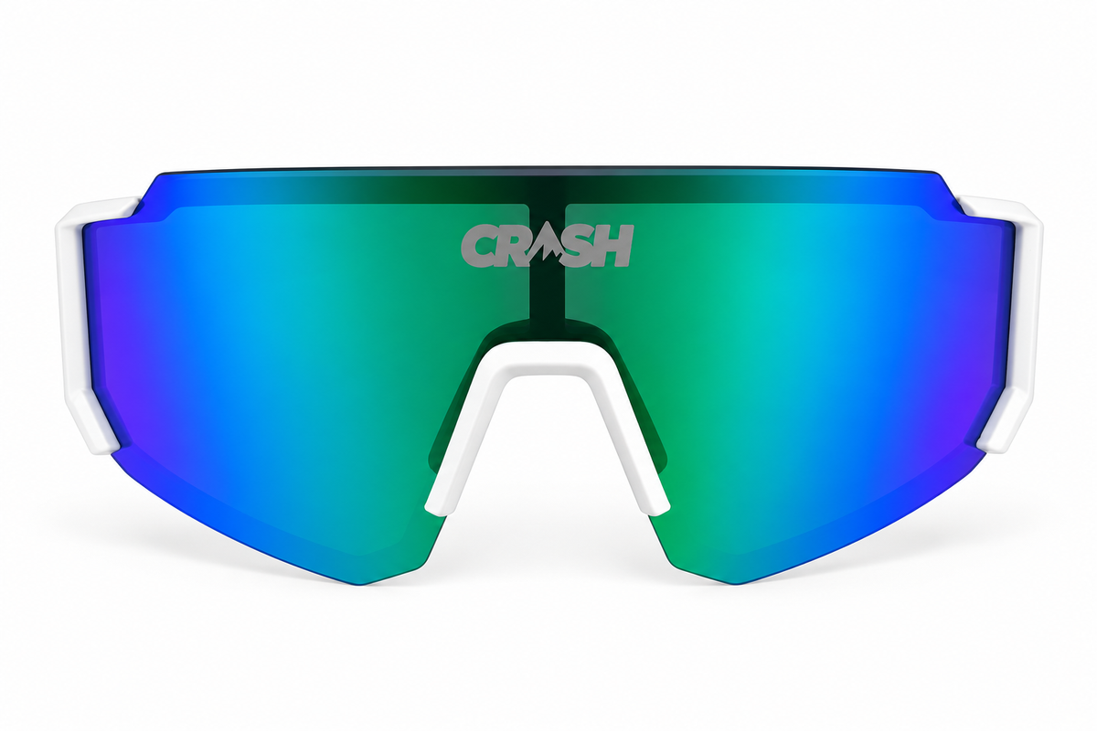 Altitude White & Green Sunglasses