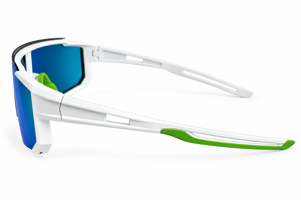 Altitude White & Green Sunglasses