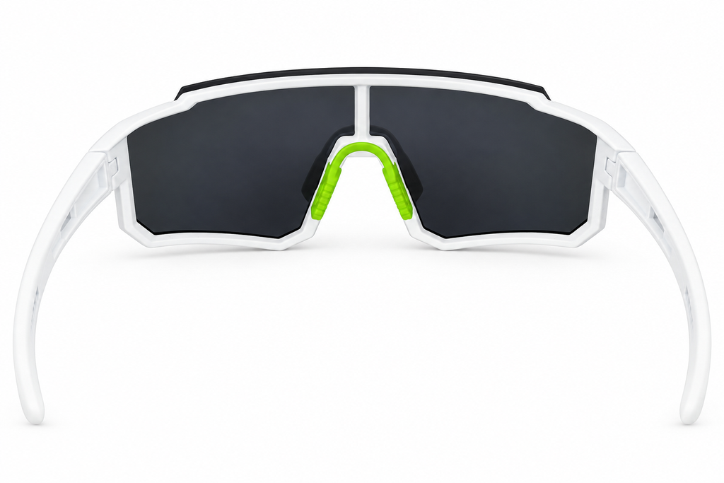 Altitude White & Green Sunglasses