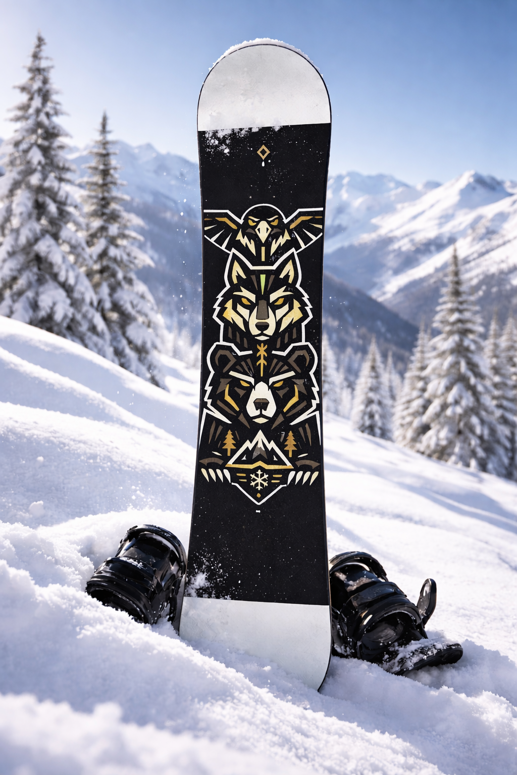 "Guardians of the Totem” Custom One-Off Snowboard