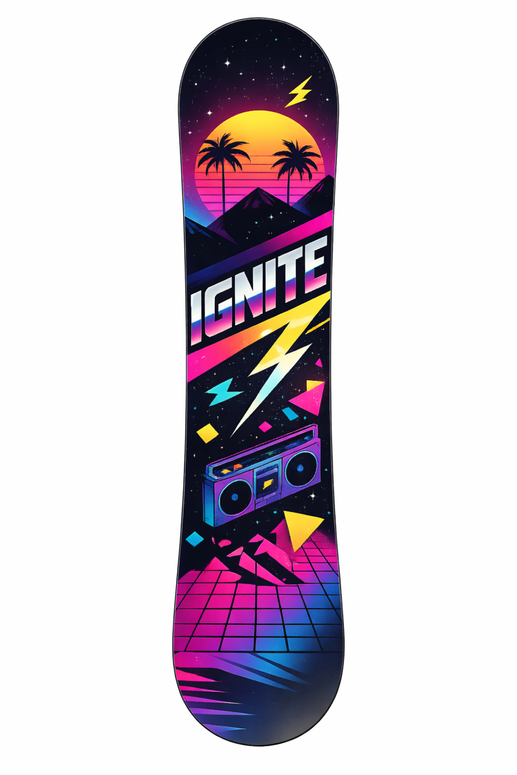 "Ignite Retro" Custom One-Off Snowboard