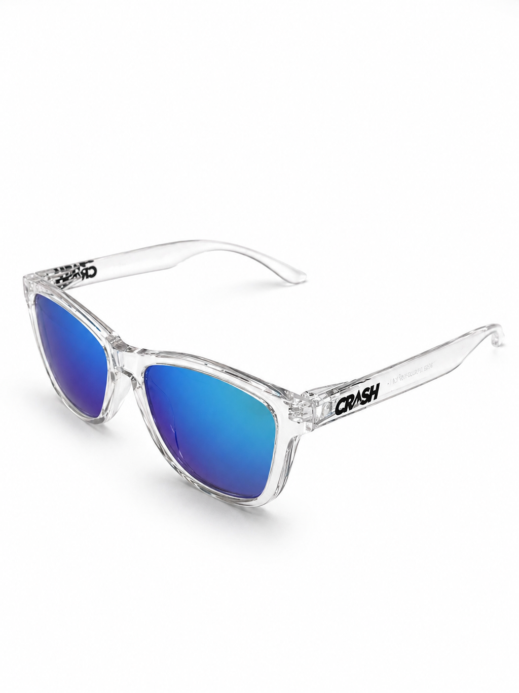 Crash Transparent Blue Sunglasses