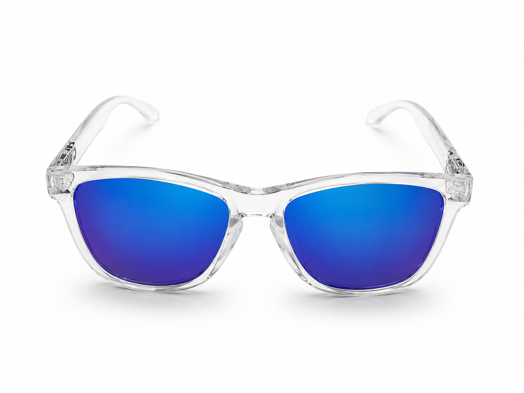 Crash Transparent Blue Sunglasses