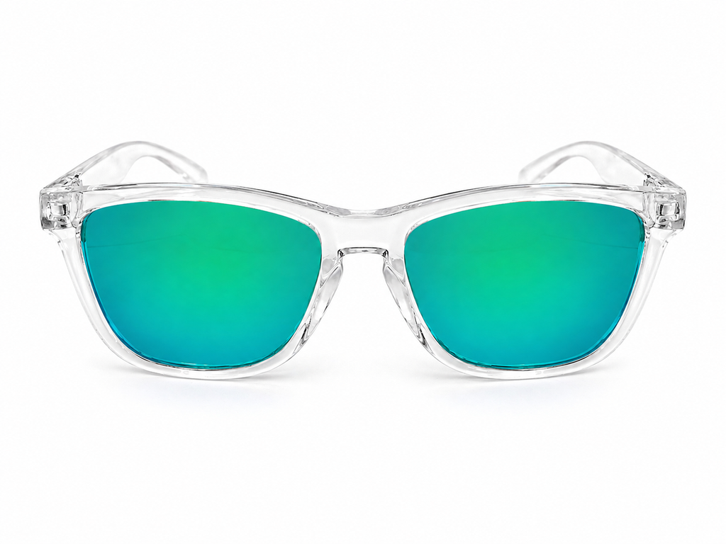 Crash Transparent Green Sunglasses