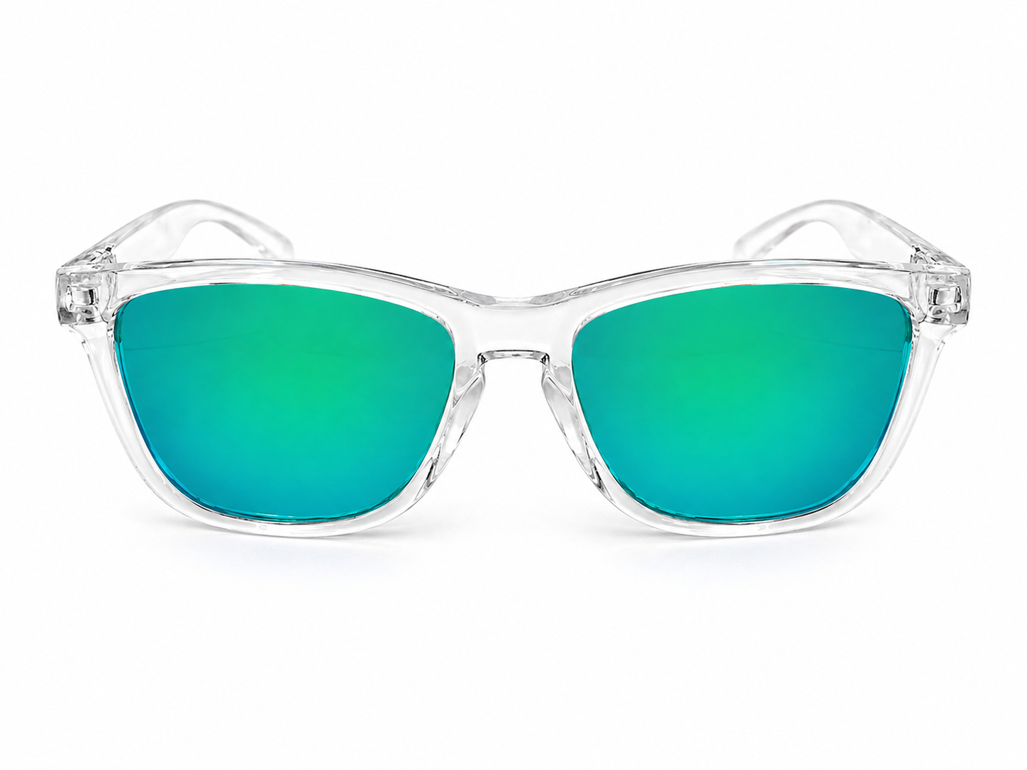 Crash Transparent Green Sunglasses