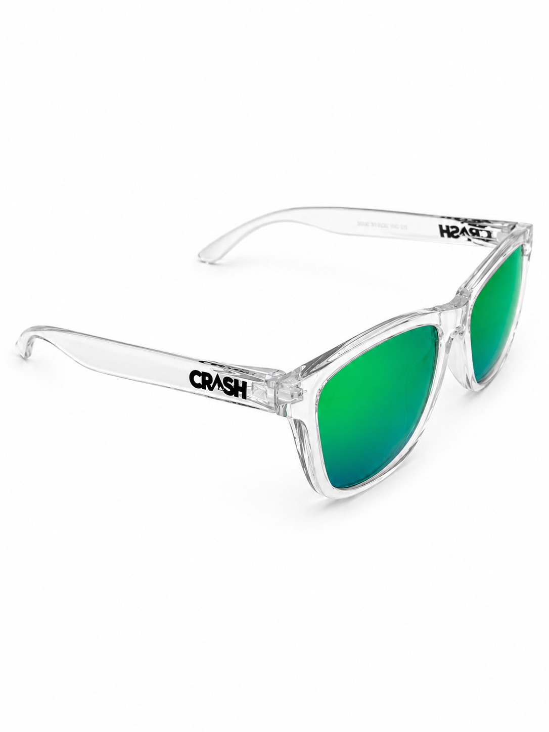 Crash Transparent Green Sunglasses