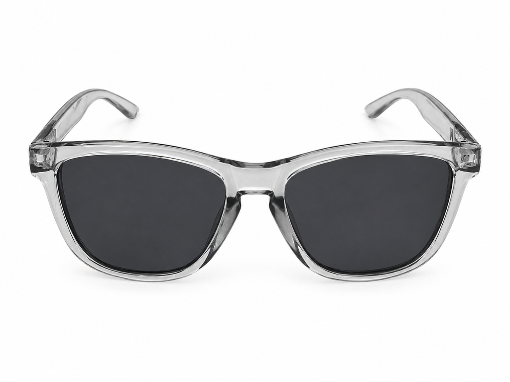 Crash Transparent Grey Sunglasses
