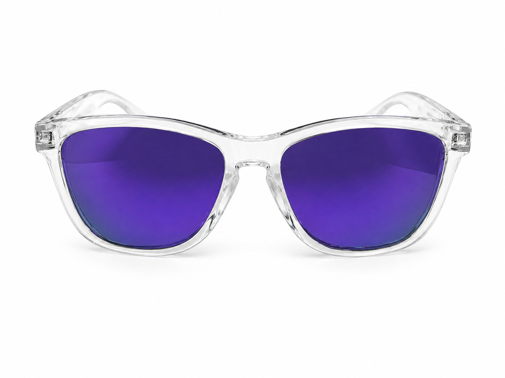 Crash Transparent Purple Sunglasses