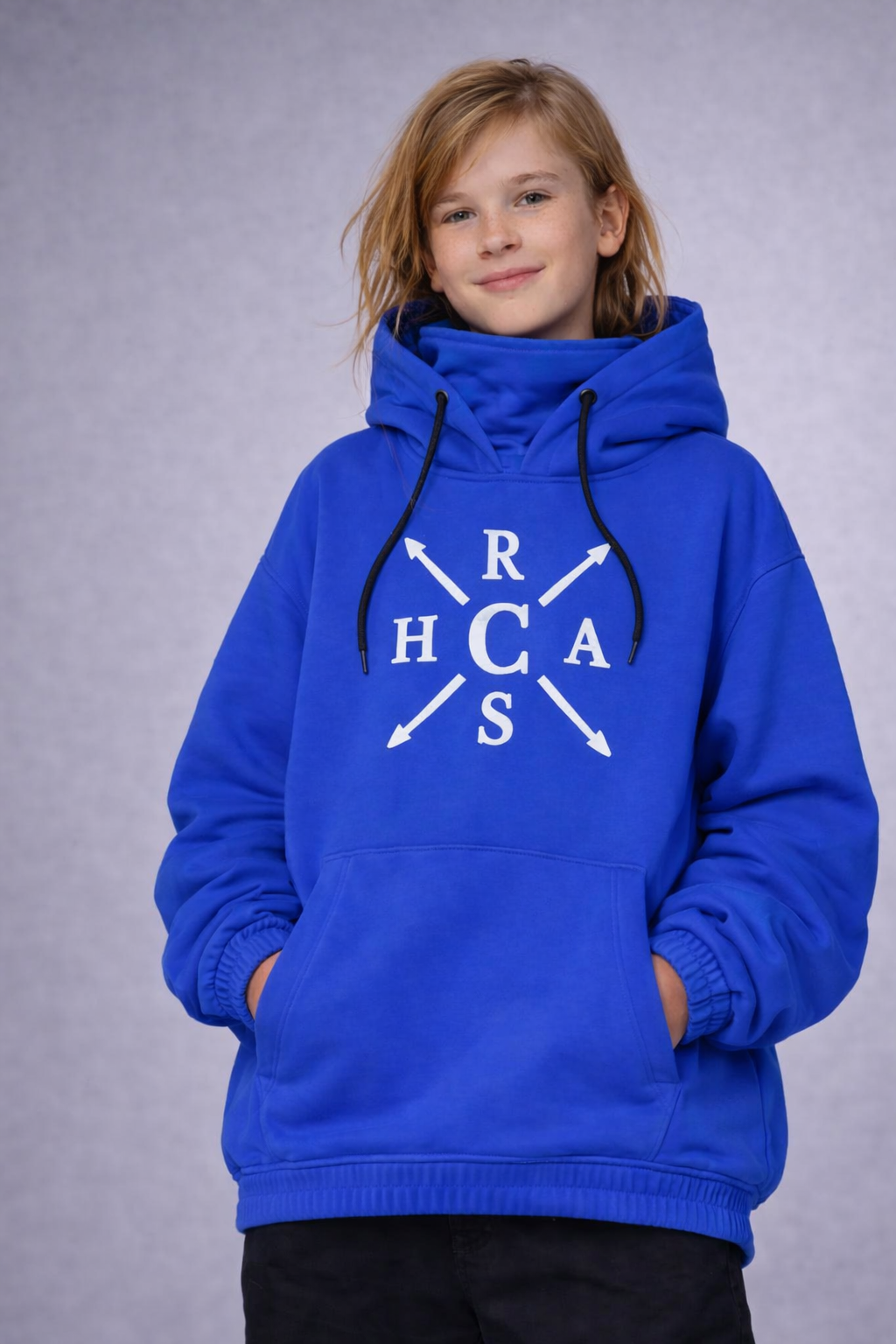 Bluebird Softshell Waterproof Oversized Hoodie – Royal Blue: Youth Crew