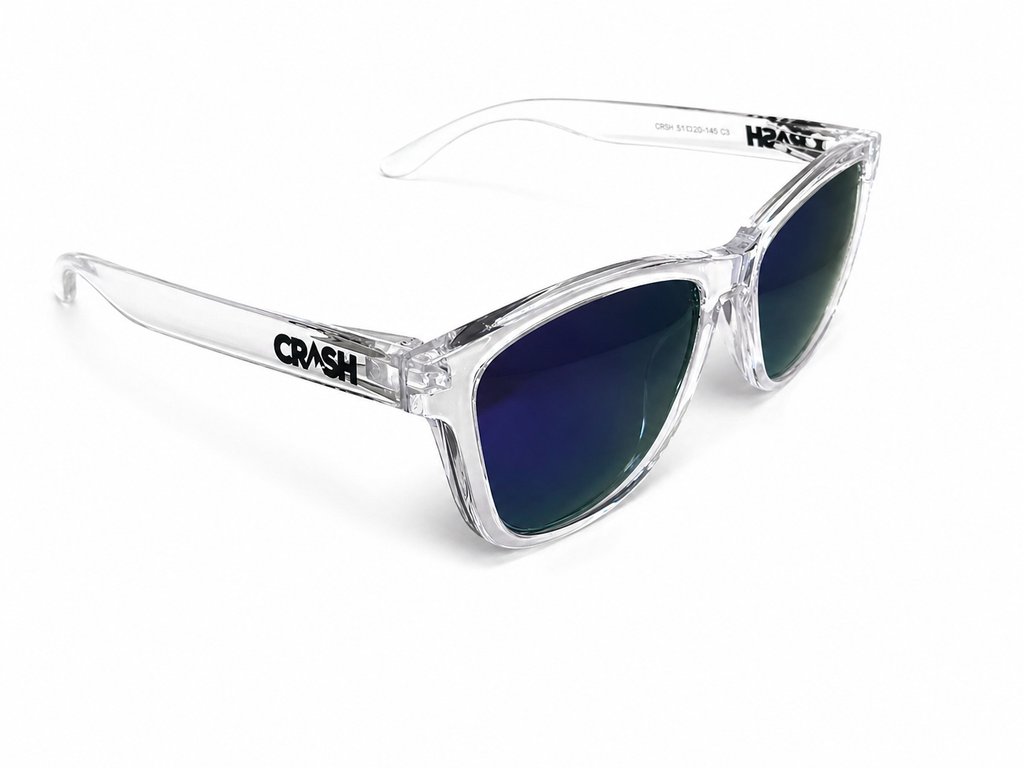 Crash Transparent Purple Sunglasses