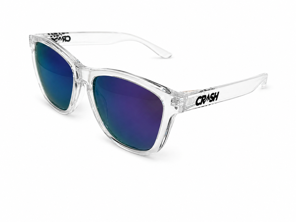 Crash Transparent Purple Sunglasses