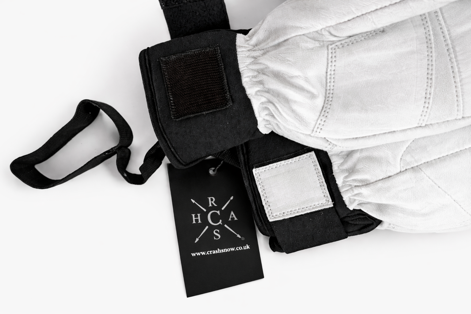 Whiteout Leather Mitts